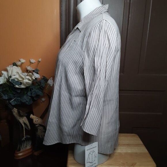 Gloria Lance Womens Button Down Top Blouse Shirt 3X - Picture 3 of 12